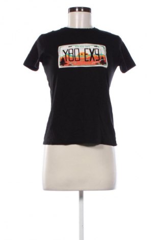 Damen T-Shirt Pull&Bear, Größe XS, Farbe Schwarz, Preis 8,70 €