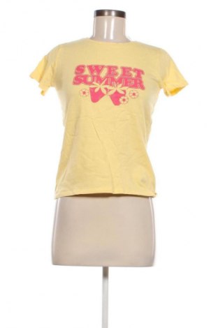 Damen T-Shirt Sinsay, Größe XXS, Farbe Gelb, Preis 8,70 €