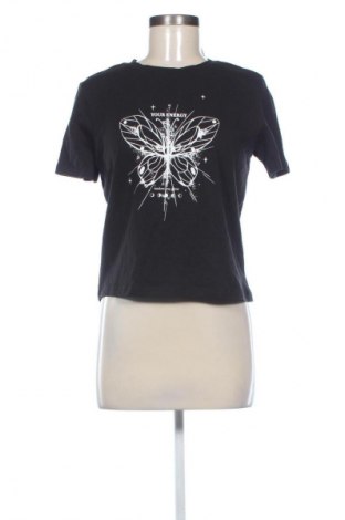 Γυναικείο t-shirt Sinsay, Μέγεθος L, Χρώμα Μαύρο, Τιμή 14,32 €