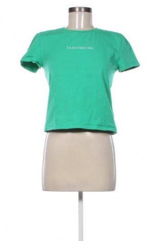 Damski T-shirt Zara, Rozmiar M, Kolor Zielony, Cena 62,92 zł