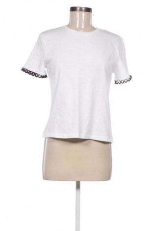 Γυναικείο t-shirt Zara, Μέγεθος S, Χρώμα Λευκό, Τιμή 7,99 €
