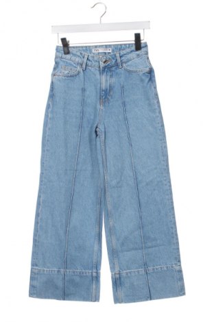 Blugi de femei Zara, Mărime XXS, Culoare Albastru, Preț 72,03 Lei