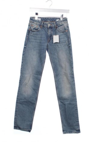 Дамски дънки Zara, Размер XS, Цвят Син, Цена 61,94 лв.