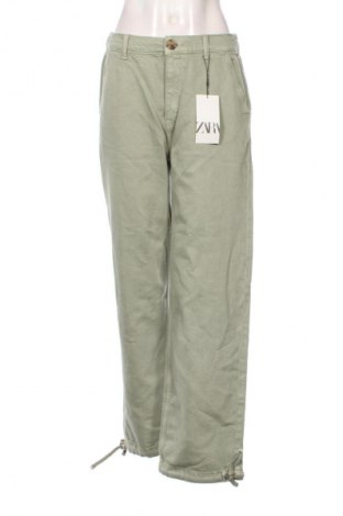 Blugi de femei Zara, Mărime M, Culoare Verde, Preț 163,00 Lei