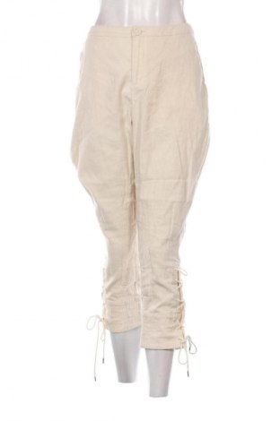 Pantaloni de velvet de femei Noa Noa, Mărime L, Culoare Ecru, Preț 267,99 Lei