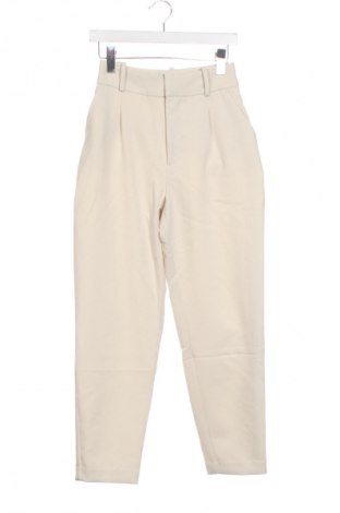 Γυναικείο παντελόνι Zara, Μέγεθος XS, Χρώμα Εκρού, Τιμή 13,80 €