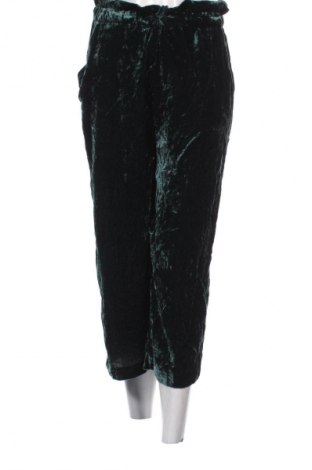 Pantaloni de femei Zara Trafaluc, Mărime S, Culoare Verde, Preț 70,97 Lei