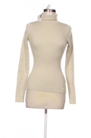 Дамски пуловер Calvin Klein Jeans, Размер S, Цвят Бежов, Цена 96,99 лв.