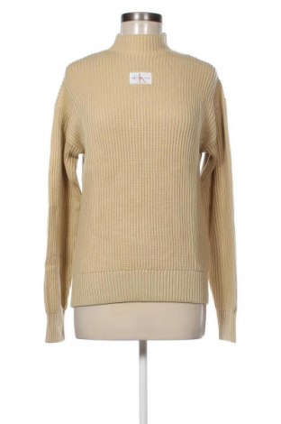 Дамски пуловер Calvin Klein Jeans, Размер S, Цвят Бежов, Цена 204,99 лв.