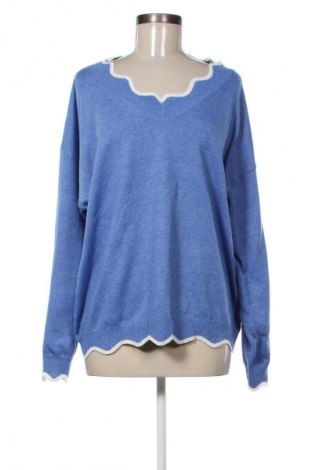 Damski sweter MissLook, Rozmiar XL, Kolor Niebieski, Cena 66,65 zł