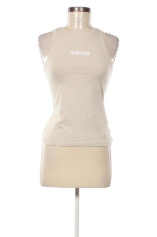 Γυναίκειο αθλητικό τοπ Adidas, Μέγεθος S, Χρώμα  Μπέζ, Τιμή 44,99 €