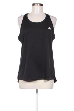 Damen Sporttop Adidas, Größe L, Farbe Schwarz, Preis 17,00 €