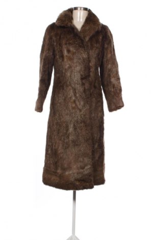 Palton din blană pentru damă Unbranded, Mărime S, Culoare Maro, Preț 439,99 Lei