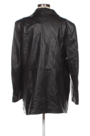 Дамско кожено яке Made In Italy, Размер XL, Цвят Черен, Цена 31,99 лв.