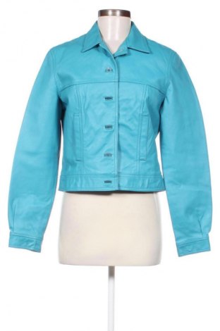 Damen Lederjacke Newport News, Größe M, Farbe Blau, Preis 94,27 €
