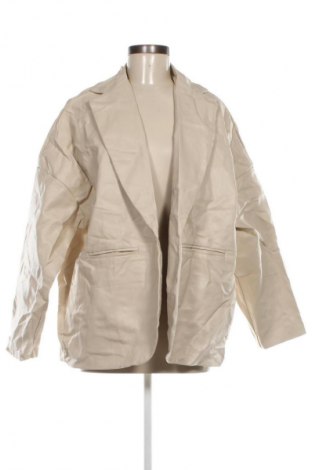 Damen Lederjacke Pretty Little Thing, Größe M, Farbe Beige, Preis 42,99 €