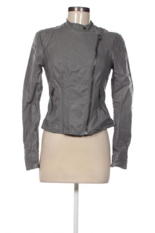 Damen Lederjacke Vero Moda, Größe S, Farbe Grau, Preis 28,99 €