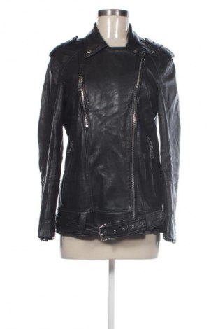 Geacă de piele pentru femei Zara, Mărime M, Culoare Negru, Preț 308,99 Lei