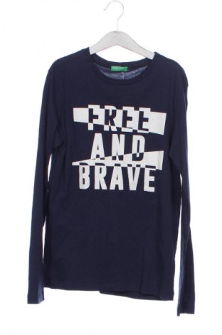 Παιδική μπλούζα United Colors Of Benetton, Μέγεθος 10-11y/ 146-152 εκ., Χρώμα Μπλέ, Τιμή 11,76 €