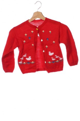 Kinder Strickjacke Unbranded, Größe 5-6y/ 116-122 cm, Farbe Rot, Preis 12,00 €