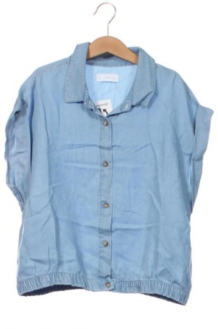 Cămașă pentru copii Mango, Mărime 13-14y/ 164-168 cm, Culoare Albastru, Preț 55,64 Lei