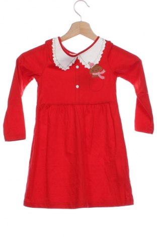 Детска рокля H&M, Размер 4-5y/ 110-116 см, Цвят Червен, Цена 4,86 лв.
