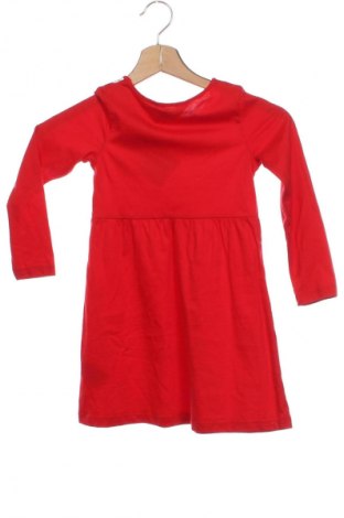 Детска рокля H&M, Размер 4-5y/ 110-116 см, Цвят Червен, Цена 4,86 лв.