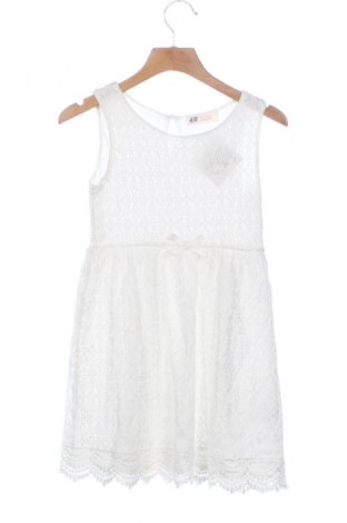 Dziecięca sukienka H&M, Rozmiar 6-7y/ 122-128 cm, Kolor Biały, Cena 39,99 zł