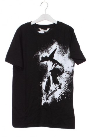 Dziecięcy T-shirt H&M, Rozmiar 10-11y/ 146-152 cm, Kolor Czarny, Cena 36,69 zł