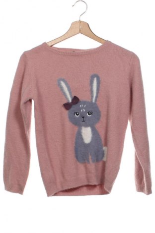 Kinderpullover Unbranded, Größe 7-8y/ 128-134 cm, Farbe Aschrosa, Preis 8,75 €