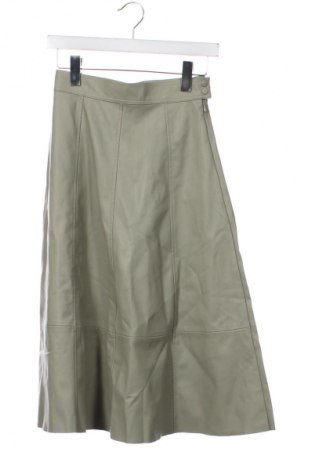 Fustă de piele H&M, Mărime XS, Culoare Verde, Preț 61,99 Lei