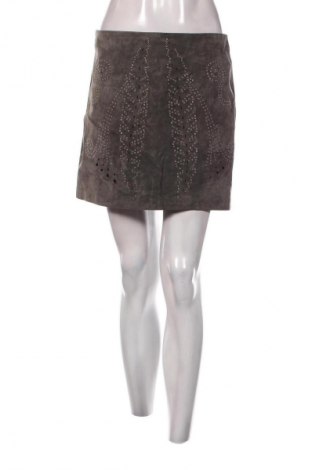 Skórzana spódnica Zara, Rozmiar M, Kolor Szary, Cena 89,99 zł
