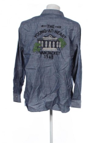 Ανδρικό πουκάμισο Unbranded, Μέγεθος L, Χρώμα Μπλέ, Τιμή 18,99 €
