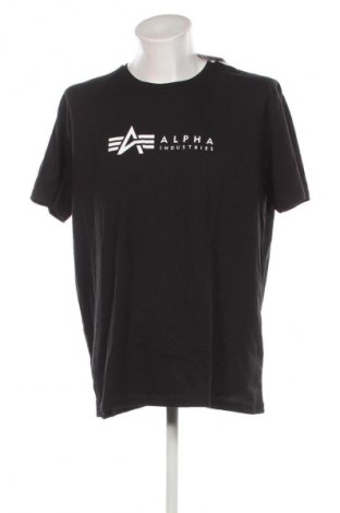 Ανδρικό t-shirt Alpha Industries, Μέγεθος XXL, Χρώμα Μαύρο, Τιμή 34,99 €