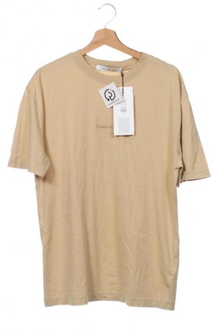 Herren T-Shirt Calvin Klein Jeans, Größe XS, Farbe Beige, Preis 37,99 €