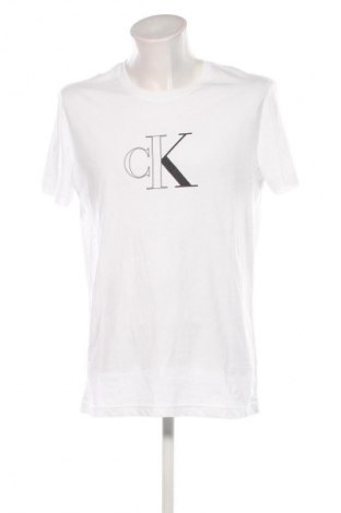 Herren T-Shirt Calvin Klein Jeans, Größe XXL, Farbe Weiß, Preis 40,99 €