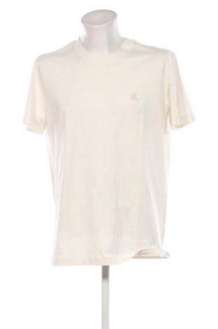 Мъжка тениска Calvin Klein Jeans, Размер XL, Цвят Екрю, Цена 68,99 лв.