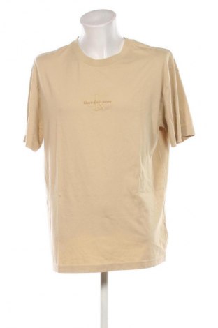 Pánské tričko  Calvin Klein Jeans, Velikost XL, Barva Béžová, Cena  749,00 Kč