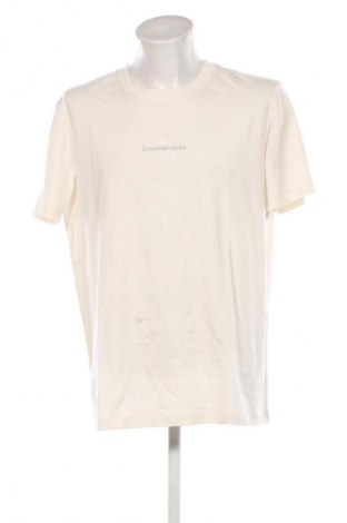 Pánske tričko  Calvin Klein Jeans, Veľkosť XL, Farba Kremová, Cena  37,95 €