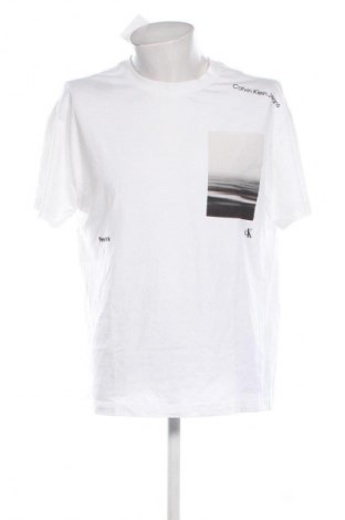 Herren T-Shirt Calvin Klein Jeans, Größe M, Farbe Weiß, Preis € 70,99
