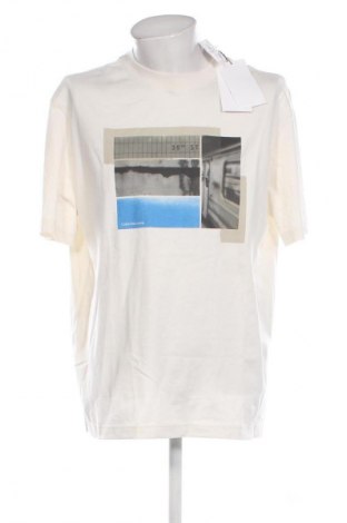 Férfi póló Calvin Klein Jeans, Méret M, Szín Ekrü
, Ár 22 649 Ft
