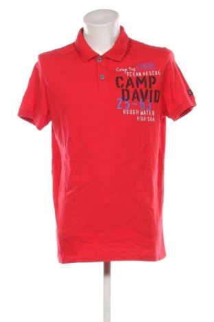Ανδρικό t-shirt Camp David, Μέγεθος XL, Χρώμα Κόκκινο, Τιμή 30,99 €