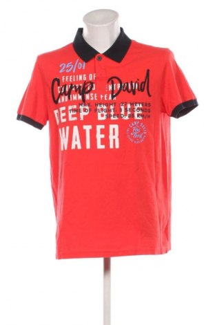 Męski T-shirt Camp David, Rozmiar XL, Kolor Czerwony, Cena 115,99 zł