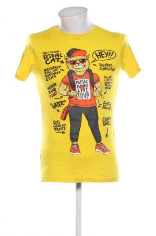 Ανδρικό t-shirt Cropp, Μέγεθος S, Χρώμα Κίτρινο, Τιμή 7,67 €