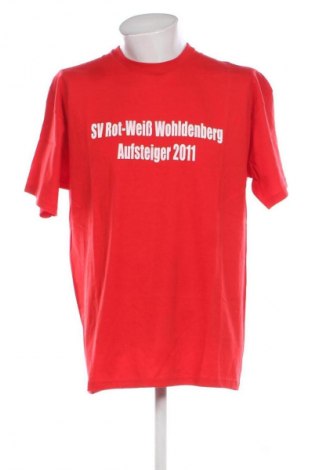 Ανδρικό t-shirt Fruit Of The Loom, Μέγεθος XL, Χρώμα Κόκκινο, Τιμή 10,88 €
