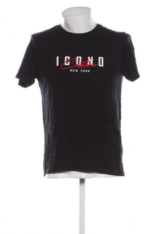 Męski T-shirt ICONO, Rozmiar M, Kolor Czarny, Cena 80,90 zł