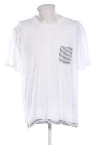 Męski T-shirt Identic, Rozmiar 5XL, Kolor Biały, Cena 43,68 zł