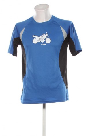 Męski T-shirt James & Nicholson, Rozmiar L, Kolor Niebieski, Cena 31,46 zł