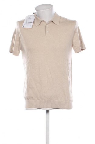 Ανδρικό t-shirt Selected Homme, Μέγεθος M, Χρώμα  Μπέζ, Τιμή 43,99 €