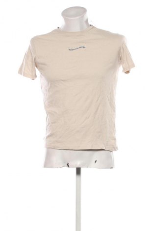 Męski T-shirt Sinsay, Rozmiar S, Kolor Beżowy, Cena 29,99 zł